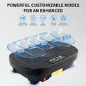 Homesy Vibration Plate Exercise Machine, Vibrating Plate for Lymphatic Drainage, Full Body Shake Platform Board for Home Fitness and Fat Burning, Sport Gym Equipment for Women Men