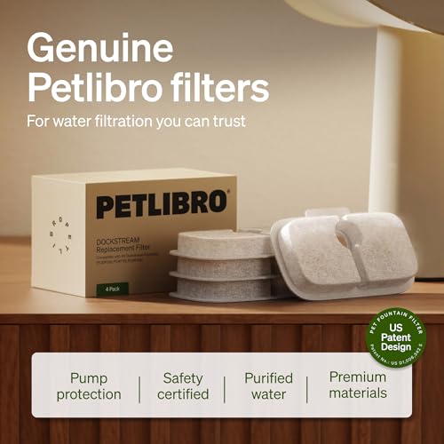 PETLIBRO 4 Packs Replacement Filters for Dockstream Cat