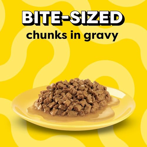 Temptations Bites in Gravy Adult Wet Cat Food Tasty Chicken Entree, Seafood Medley, Backyard Cookout, and Catnip Fever, 3.5 oz. Trays (36 Count, Pack of 1)
