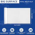 TOOSOFt Anti Cat Scratch Furniture Protector Clear Thicken Vinyl 196.9"x16.5" Couch Protector from Cat Claws - Single Sided Sticky Flexible Dog Tape for Furniture, for Couch Corner Door Walls Bed