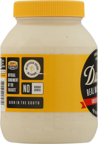 Duke’s Real Mayonnaise Jar – Original Smooth & Creamy Taste, 30 Ounce (Pack of 1)