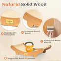 Sisal Cat Scratcher Bed for Indoor Cats Hammock for Scratching Pad Cat Chair Natural Sisal Scratch Post for Large Cats Scratcher Lounge, Wooden Cat Furniture(Large)
