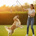 DIBBATU Flirt Pole for Dogs Interactive Dog Toys for Large Medium Small Dogs Chase and Tug of War, Dog Teaser Wand with Lure Chewing Toy for Outdoor Exercise & Training