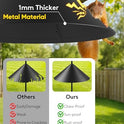 19 Inch Metal Squirrel Baffle for Bird Feeder Pole, Squirrel Proof Bird Feeders for Outdoors Hanging Cover for Rain Guard, Rust Proof Chew Proof Heavy, 1 Pack
