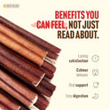 Natural Farm Odor-Free Bully Sticks (6 Inch, 25 count),1.3 lb. Bag, Fully Digestible 100% Beef Pizzle Chews,Grass-Fed, Non-GMO,Grain-Free, Natural Long-Lasting Chews for Small & Large Dogs. Pack of 25