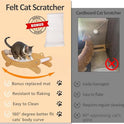 Cat Scratch Pad with Replacement Scratching Felt, Large Cat Scratcher Bed Hammock Lounge for Scratching Pad, Protects Furniture, Kittens Gifts