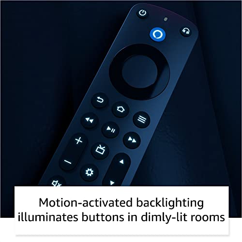 Fire TV Alexa Voice Remote Pro (newest model) with remote finder, TV controls, and backlit buttons