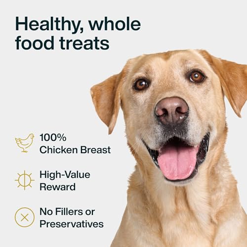 JustFoodForDogs Chicken Breast Jerky Dog Treats, Single Ingredient, Human Grade, Grain Free, Low Calorie Training Treats for Dogs, 18 oz