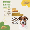 EcoKind Yak Cheese Himalayan Dog Chews, Yak Chews for Large Dogs, Long Lasting Bone for Aggressive Chewers, 3 Ingredients, Natural High Protein Treats, No Additives, Lactose Free, Large - 4 Chews
