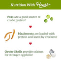Love My Girls: Chicken Snacks - Veggies & Worms - 5lb Bag - Global Harvest, Gourmet Multi-Grain Treats, Corn-Free, Nutritious & Protein Rich Mealworms