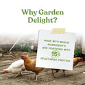 Manna Pro Garden Delight Chicken Treat, Dried Vegetable & Herb Treat Mix for Chickens, Ducks, and Poultry, Natural Coop Enrichment Snack for Hens and Backyard Birds, Made in USA, 2.25 lb Bag