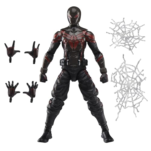 Marvel Legends Series Gamerverse Miles Morales Brooklyn 2099 Suit, Spider-Man 2 Video Game -Inspired Collectible 6 Inch Action Figure