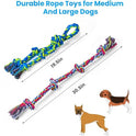 Feeko Heavy Duty Dog Rope Toys for Large Breed Aggressive Chewers, 2 Pack Indestructible Teeth Cleaning Tug of War Toy