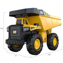 Cat Construction Toys, Steel Dump Truck 16" - Real Steel Body, Working Dump Bed, Oversize All-Terrain Wheels, Heavy-Duty Construction Vehicle for Indoor/Outdoor Play, Kids Ages 3 +