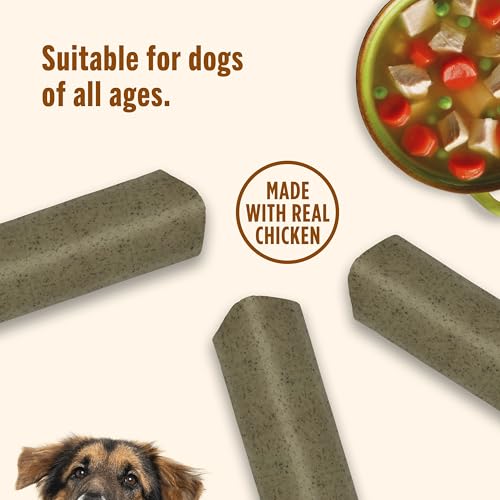 Nutrish Soup Bones Premium Dog Chews with Real Chicken and Veggies, 11 Chews, Packaging May Vary (Rachael Ray)