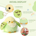 3.9 inches Parakeet Plush Toy Bird Stuffed Animal Plush Toy Holder Bag Pendant Party Christmas Birthday Valentine's Day Gifts Toys for Kids Girlfrends