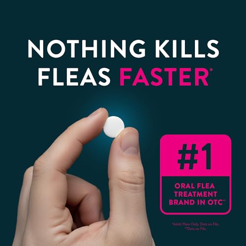 Capstar (nitenpyram) Cat Flea Treatment, Fast-Acting Oral Flea Treatment for Cats 2-25 lbs, Vet-Recommended Medication Tablets Start Killing in 30 Minutes, 6 Doses