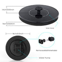 Mademax 1W Solar Bird Bath Fountain Pump, Solar Fountain, Free Standing Floating Solar Powered Water Fountain Pump for Bird Bath, Garden, Pond, Pool, Outdoor