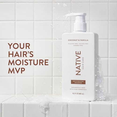 Native Coconut & Vanilla Shampoo and Conditioner Contain Naturally Derived Ingredients | All Hair Types, Color & Treated, Fine to Dry Damaged, Sulfate & Dye Free - 2-Pack