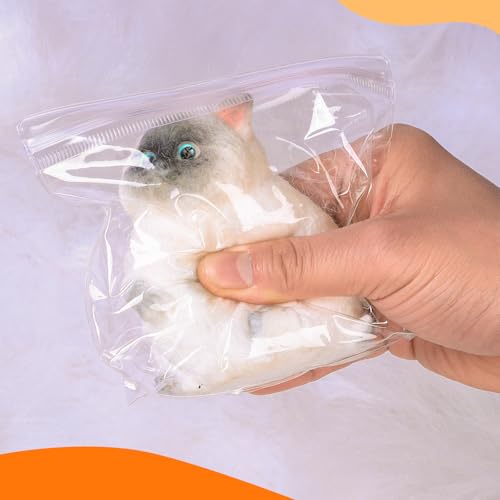 Big Taba Cat, Handmade Large Cat Taba Squishy Toys, Stress Relief, Funny, Cute Soft Cat Squishy Stress Toy Gifts (Small Siamese Cat)