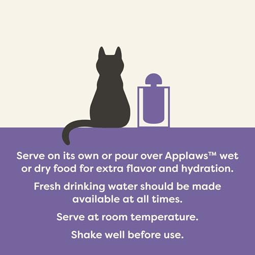 Applaws Bone Broth Fish & Chicken Variety 12-Pack Lickable Wet Cat Food Topper, High Protein, Limited Ingredient, Grain Free, No Artificial Additives (12 x 3 oz Resealable Spout Pouches)