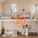 Cordless Vacuum Cleaner, 55KPa 650W 70Mins Stick Vacuum Cleaners for Home, Self-Standing Handheld Vacuum with 3.3Ft Extendable Hose, LED Touch Screen for Pet Hair/Floor/Carpet