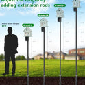 Heavy Duty Bird Feeder Pole - 109 Inch Adjustable 1 Inch Metal Bird House Pole with 14” Deep Auger Base | Outdoor Mount Kit for Bluebird Houses, Hummingbird Feeders, Smart Bird Feeder with Camera