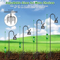 ANIDEER 72" Shepherds Hooks for Outdoor, Heavy Duty Garden Bird Feeder Pole for Hanging Bird Feeder, Plant Baskets, Solar Light Lanterns, Outdoor Plant Hanger Hook with 7 Base Prongs,1 Pack