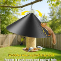 19 Inch Metal Squirrel Baffle for Bird Feeder Pole, Squirrel Proof Bird Feeders for Outdoors Hanging Cover for Rain Guard, Rust Proof Chew Proof Heavy, 1 Pack