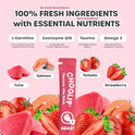 Choolip Squeeze Vita Stick Lickable Cat and Dog Treats, 7-Count Heart Support, Salmon and Tuna with CoQ10, Taurine and L-Carnitine, Grain-Free, Vet-Formulated