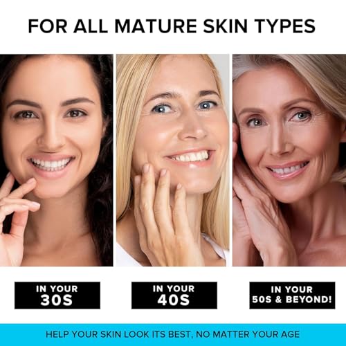 Anti-Aging Face Moisturizer with Retinol, Collagen & Hyaluronic Acid - Made in USA - Moisturizer Face Cream for Women & Men - Firming & Hydrating Neck Cream - Day & Night Skin Care - 1.7 fl oz