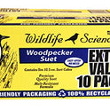 Wildlife Sciences Woodpecker Suet Cake 10 Pack for Wild Birds
