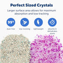 PetSafe ScoopFree 8 lb Bag Premium Crystal Cat Litter- Ultra-Absorbent Silica- Universal Litterbox Crystals - Non-Clumping Odor Control - Lavender Scent