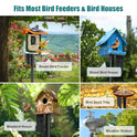 Heavy Duty Bird Feeder Pole - 88" Adjustable Bird House Stand Outdoor, Anti-Tip Auger & Stable Mount for Smart Camera Birdfeeder,Bluebird House, Bird Buddy, Birdfy