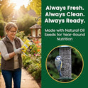Happy Wings Black Oil Sunflower Seeds – 5 lb Wild Bird Food for Cardinals, Finches & Chickadees – High-Energy Natural Bird Feed for All Life Stages