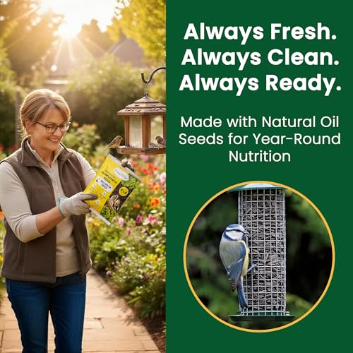 Happy Wings Black Oil Sunflower Seeds – 5 lb Wild Bird Food for Cardinals, Finches & Chickadees – High-Energy Natural Bird Feed for All Life Stages