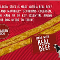 Rewardables | Healthy Chewers | Natural Collagen and Beef Sticks for Dogs | 100 Count | High Protein and Limited Ingredient Dog Chews