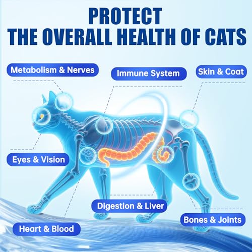 Just Try 23 in 1 Taurine for Cats Vitamins Treats with L-Lysine for Immune, Joint Support Skin & Coat & Heart Health - Multivitamin, HIV Omega 3, Biotin Supplements for Indoor & Senior Cat - 300 Bites