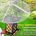 iBorn Baffles for Bird Feeders, 19.5” Oversized Bird Feeder Cover for Rain Guard, Birds Feeders Squirrel Guard, Full Protection for Outdoors, Polycarbonate(PC), Pack of 1, Transparent