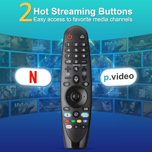 Voice-Magic-for-LG-TV-Remote-Control-Replacement Compatible with LG Smart OLED Thinq Webos TVs for AKB75855501 AN-MR24gn MR23gn MR22gn MR21ga MR20ga