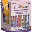 Choolip Squeeze Vita Stick Lickable Cat and Dog Treats - 49-Count Variety Pack - Real Meat Puree with Multivitamins for Total Pet Wellness - Grain-Free, Moisture, Vet-Formulated