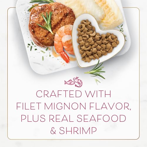 Fancy Feast Purina Filet Mignon Flavor with Real Seafood & Shrimp Dry Cat Food (7 Pound (Pack of 1))