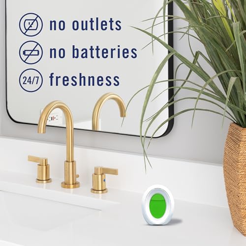 Febreze Bathroom Air Freshener, Odor-Fighting, Plug In Alternative, Air Fresheners for Small Spaces in Home, Bathroom, Kitchen, & Closet, Pet & Litter Box Odor Fighter, Gain Original Scent, 4ct