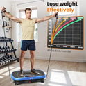 AXV Vibration Plate Fitness Platform Exercise Machine Vibrating Shaking Full Body Shaker Workout Vibrate Stand Shake Board Sport for Weight Loss Fat Burner for Gym Home Office