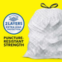 Glad ForceFlex Tall Kitchen Trash Bags, 13 Gallon, Fresh Clean, 140 Count (Package May Vary)