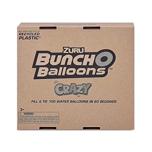 Bunch O Balloons Crazy Color by ZURU, 200+ Rapid-Filling Self-Sealing Water Balloons for Outdoor Family, Friends, Children Summer Fun,  Exclusive (6 Pack)