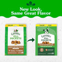 Greenies Pill Pockets for Dogs Large Size, Dog Treat Pouch for Capsule Medication, Peanut Butter Flavor, 15.8 oz. Pouch