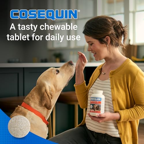 Nutramax Cosequin Joint Supplement for Dogs, Chewable Tablets, 132ct | Glucosamine + Chondroitin for Dogs with MSM, Supports Healthy Joints, All Breeds & Sizes, All Ages