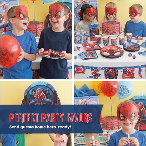 Unique Spiderman Party Favors and Birthday Decorations - Spider Man Masks - Officially Licensed