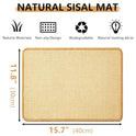 Oncpcare 2PCS Rabbit Scratch Mat Natural Bunny Scratching Pad Claws and Teeth Care Rabbit Mats for Cages Chew Toys for Bunny Pet Cage Bedding for Biting Sleeping Nesting, 16x12
